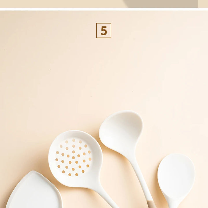 4-Piece Silicone Kitchen Utensil Set – Non-Scratch, Heat-Resistant & Non-Stick Safe